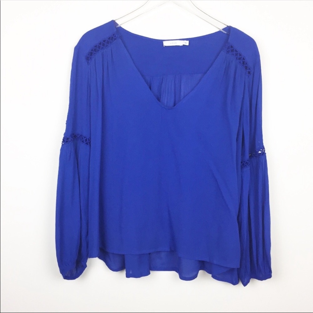 Lush Blouse - Cobalt Blue with arm detail